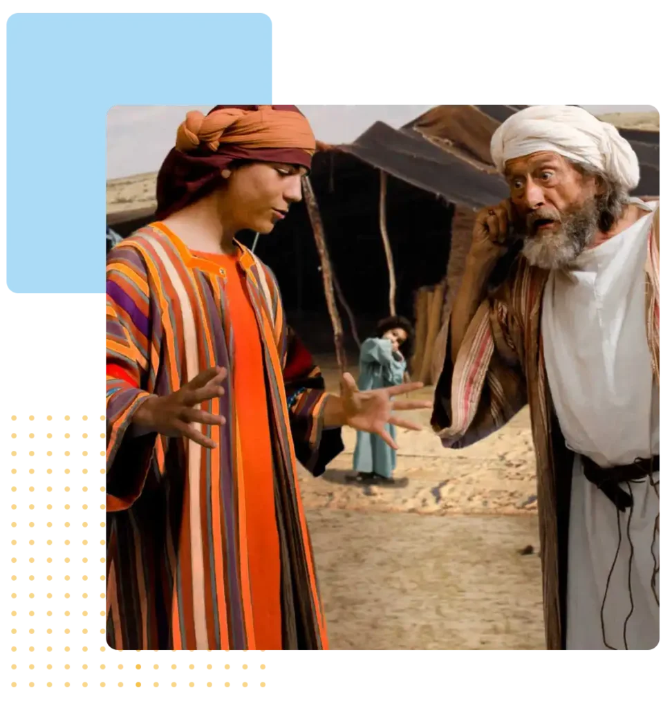 Joseph and His Father in His Coat of Many Colors